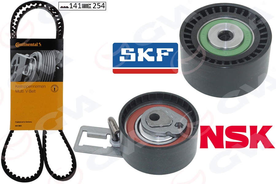 GVA 59T4325C Eksantrik Gergi Kiti 141 Diş P207--P208-P301-P308-P508-P2008-P3008-P5008 08> Partner-Berlingo-Rift Er-Jumpy-C5-C4-Ds4-C3-Ds3-Ds5-C-Elysee 1.6 Hdi Dv6c Dv6dted- Focus Iii 1.6 Tdci 11>Courier 1.5 Tdci