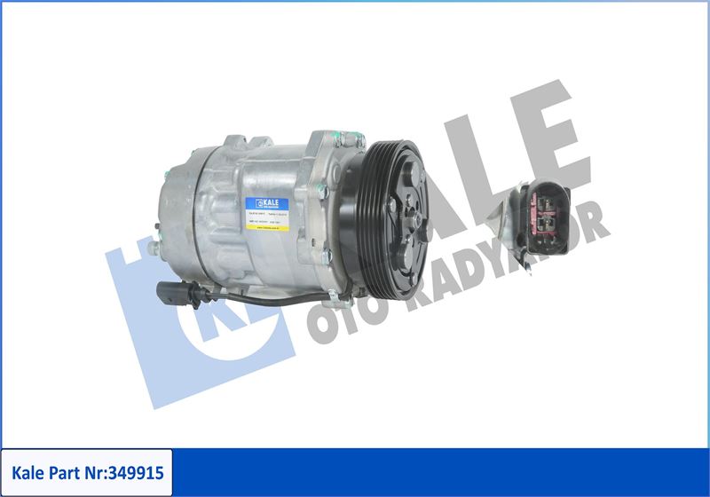 KALE 349915 Klima Kompresörü Vw Bora-Caddy Ii-Golf Iv 1.4 16v-1.6-1.6 16v-1.8-1.9 Tdi 98-05 119mm 6 Kanal