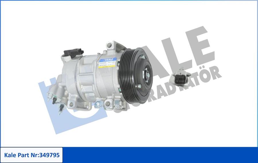 KALE 349795 Klima Kompresörü P308-P5008-P3008-Rcz-Partner-Berlingo-C4-Ds4-Ds5 09>16 1.4 16v Ep3c 1.6 Thp-Vti Ep6c-Ep6cdt