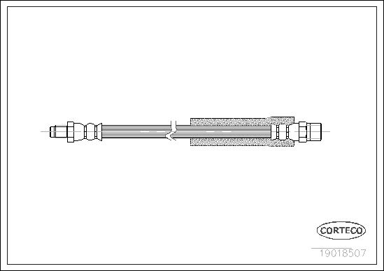 CORTECO 19018507 Fren Hortumu Arka Bmw E30 E60 E61 E63 E64 E65 E66