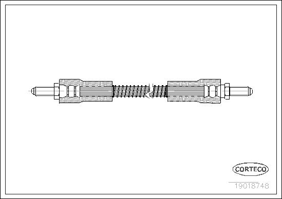 CORTECO 19018748 Fren Hortumu On Land Rover Defender L315 L316 90>16