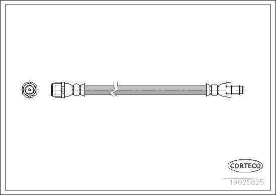 CORTECO 19025825 Fren Hortumu Arka Mercedes W202 W203 C208 C209 W210 R129 R170 W140 B901>B905