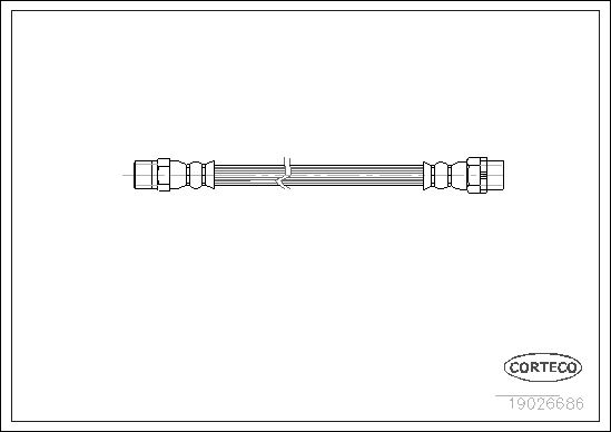 CORTECO 19026686 Fren Hortumu Arka Bmw E36 93>00