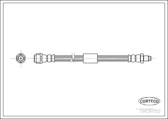 CORTECO 19031052 Fren Hortumu Arka Mercedes Ml-Class W163 98>05