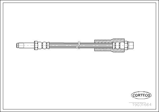 CORTECO 19031664 Fren Hortumu Arka Bmw E39 96>03
