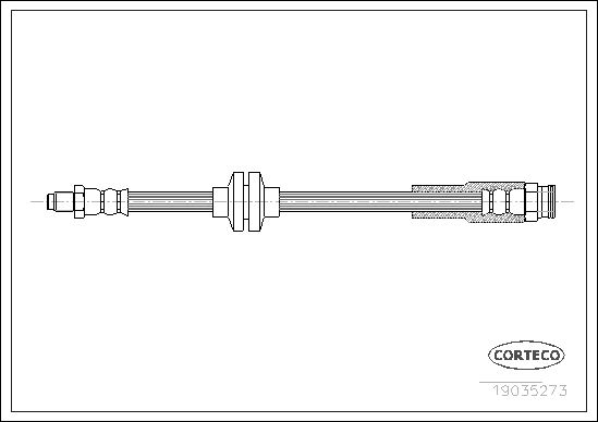 CORTECO 19035273 Fren Hortumu Arka Fiat Ducato 06> Citroen Jumper Ii 06> Peugeot Boxer 06> 440mm