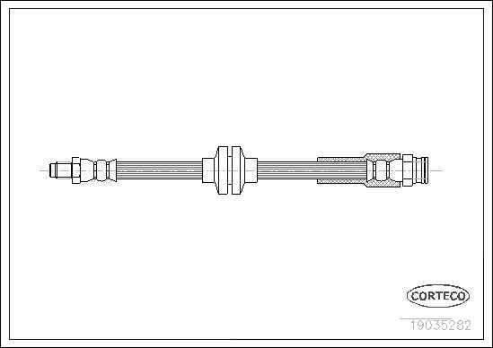 CORTECO 19035282 Fren Hortumu Arka Fiat Ducato 06> Citroen Jumper Ii 06> Peugeot Boxer 06> 440mm