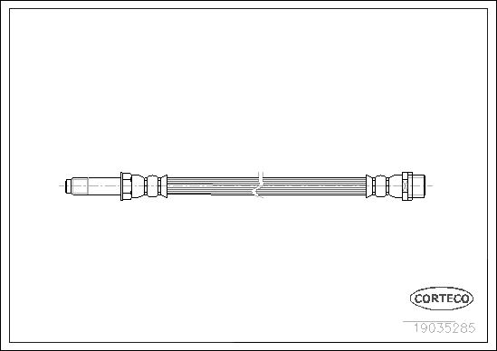 CORTECO 19035285 Fren Hortumu On Mercedes Sprinter B906 B907 B910 . Vw Crafter 30-35-50