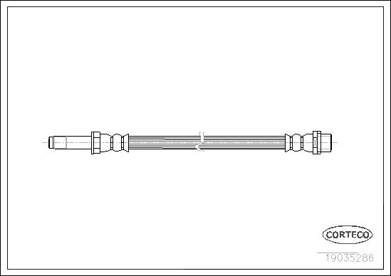 CORTECO 19035286 Fren Hortumu Arka Mercedes Sprinter B906 . Vw Crafter 30-35-50