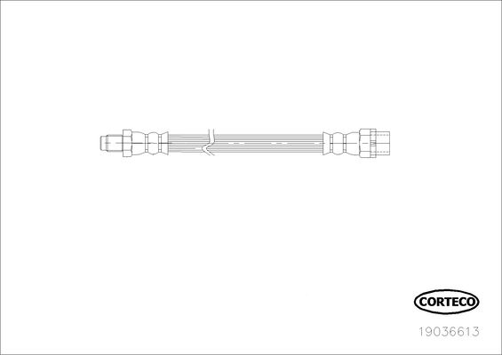 CORTECO 19036613 Fren Hortumu Arka Bmw E81 E82 E87 E88 F20 F21 F22 F23 E90 E91 E92 E93 F30 F31 F34 F35 F32 F33 F36 E8 4