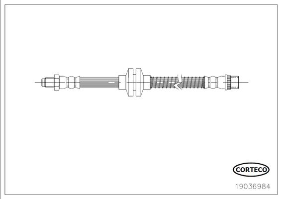 CAV-C901081A Fren Hortumu On ( Renault  Twingo Ii 1.6 Rs 08- )