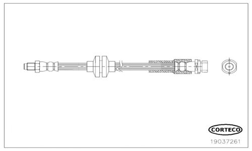 CORTECO 19037261 Fren Hortumu Arka Ford Focus/C-Max 04> Elektronik El Freni