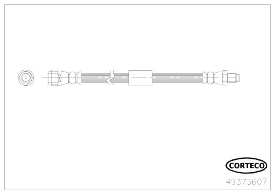 CORTECO 49373607 Fren Hortumu Arka Mercedes W212 S212 C218 X218