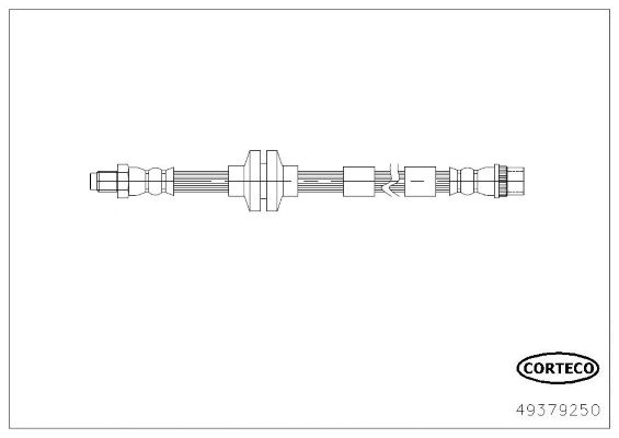 CORTECO 49379250 Fren Hortumu On Mercedes Citan W415 12> . Renault Kangoo Iii 08>