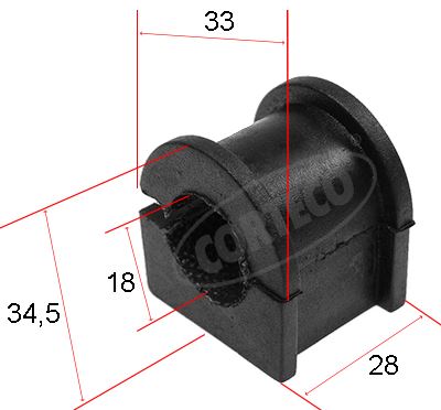 CORTECO 80000450 Stabilizatör Yataklama