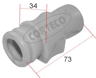 CORTECO 80005167 Viraj Demir Lastiği 21mm Peugeot P106 91>04 Citroen Saxo 96>03
