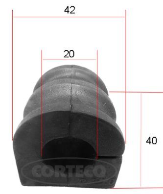 CORTECO 49371657 Viraj Demir Lastiği Ön Renault Clio Iii 1.2-1.4-1.5 Dci-1.6-2.0 05-> / Nissan Micra 1.2l 1.4l Cg12 De Cr12de Cr14de 1.5l K9k K12 03-10 20.5mm