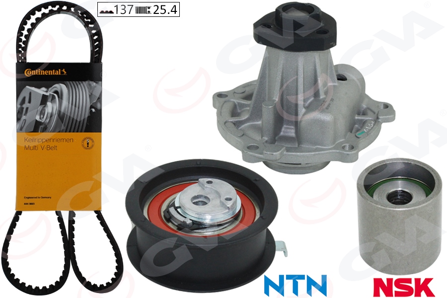 GVA 59WPK7507-2 Devirdaimli Triger Seti Caddy-Golf3-T4-Passat-A4-Toledo 1.9-1.9tdi Aaz-Afn-Ahu-Avg-Abl-1y