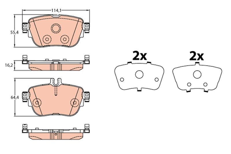 MER-A000420920364 Fren Balatasi Arka ( Mercedes W213-W238-W257 )
