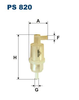 FILTRON PS820 Yakit Filtresi Mercedes Om615 Om616 Om617 W123 W202 W124 W460