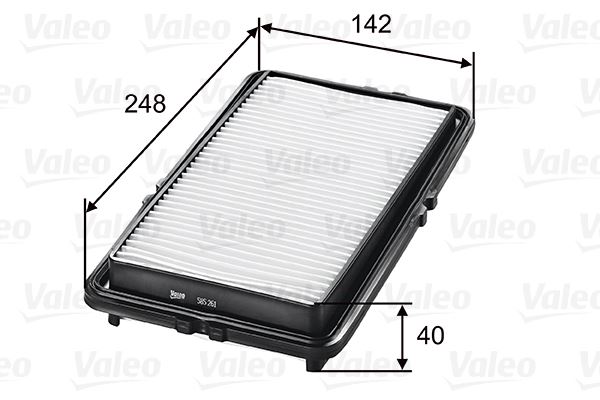 VALEO 585261 Hava Filtresi Honda Accord 2.0l F20a Cb Kasa 90-93