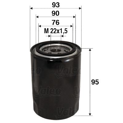 VALEO 586006 Yağ Filtresi Fiesta 1.8di-Focus 1.8tdci-1.8di/Tddi-1.8t-Connect 02>14 1.8tdci Transit T15-T12 2.5td 95>01