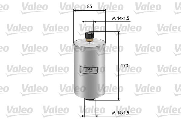 VALEO 587204 Yakit Filtresi Benzin Volkswagen Golf Ii 1.8 80 1.8