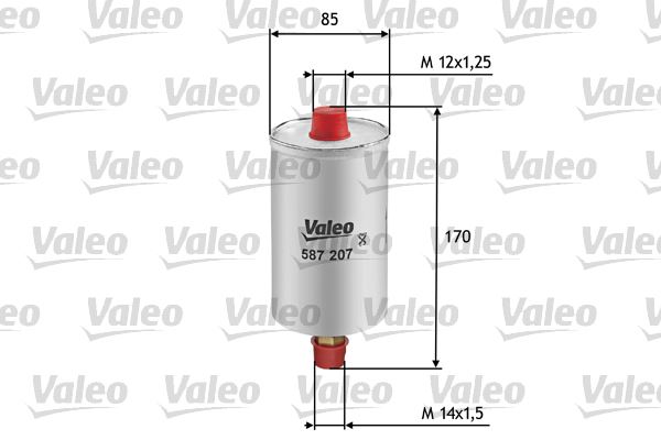 VALEO 587207 Yakit Filtresi Benzin Audi 80 1.8