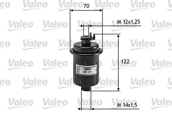 VALEO 587211 Yakit Filtresi Benzin Hyundai Accent 1.3i