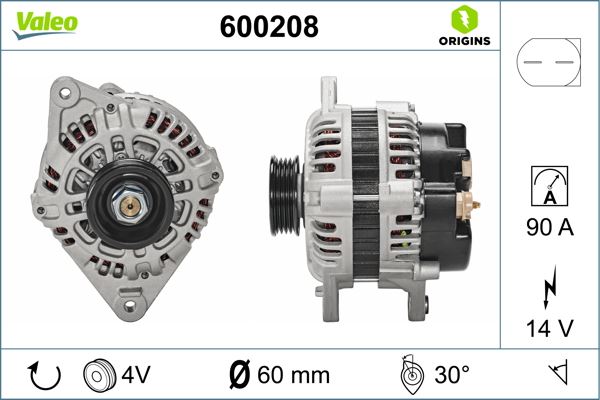 SPG-ALT1069 Alternator 12v 90a 4pk (Alt891) Accent 1.3i-1.5i 95-00 / Elantra 1.8-2.0 96-20