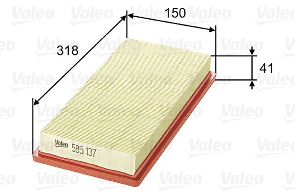 VALEO 585137 Hava Filtresi Doblo 10>Bravo Ii 07>500 L 12>Egea 16> Mito 08> Punto Evo 09> Grande Punto 05> Mito 08 > Ypsilon 03> 1.2 16v 1.4 16v Proton Gen 2 1.3 1.6 04>