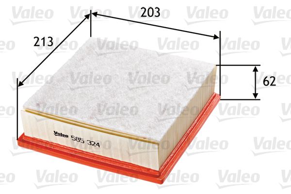 VALEO 585324 Hava Filtresi Alfa Romeo Mito 1.6 Jtdm-Fiat Grande Punto
