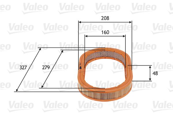 VALEO 585722 Hava Filtresi Ford Escort Iv-Estate 1.6 I
