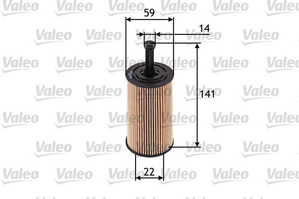 VALEO 586509 1457429193 Yağ Filtresi Partner-Berlingo 96- -P106 97- -P206 98- -P306 93-01 -P307- C3