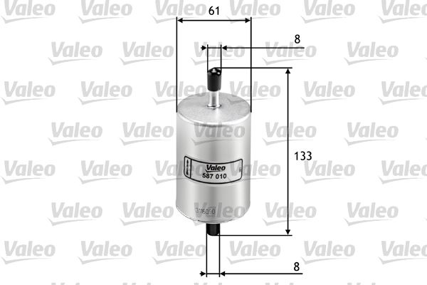VALEO 587010 Yakit Filtresi Benzin Renault Twingo I 1.2