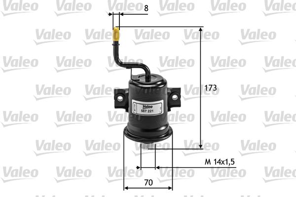 VALEO 587221 Yakit Filtresi Benzin Toyota Corolla