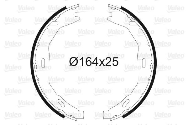 VALEO 564136 Fren Balatasi Arka Park Freni Mercedes W204 S204 C204 A207