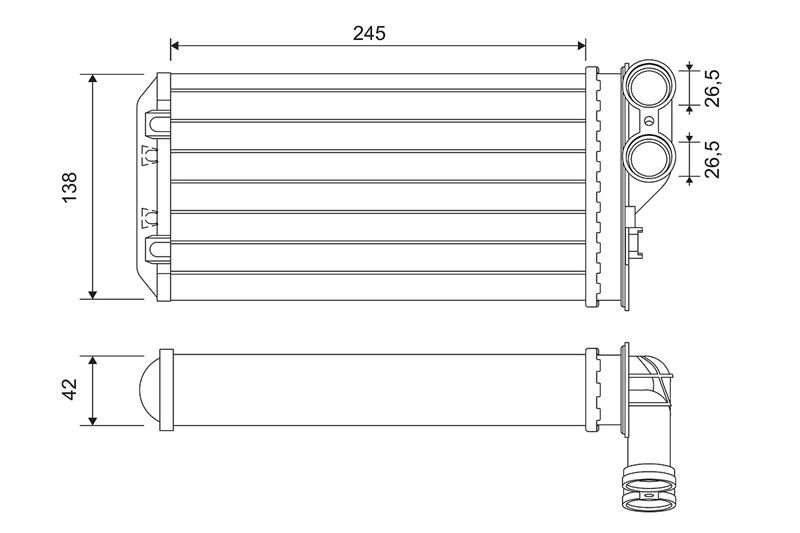 NIS-71157 Kalorifer Radyatoru Citroen C4 04-
