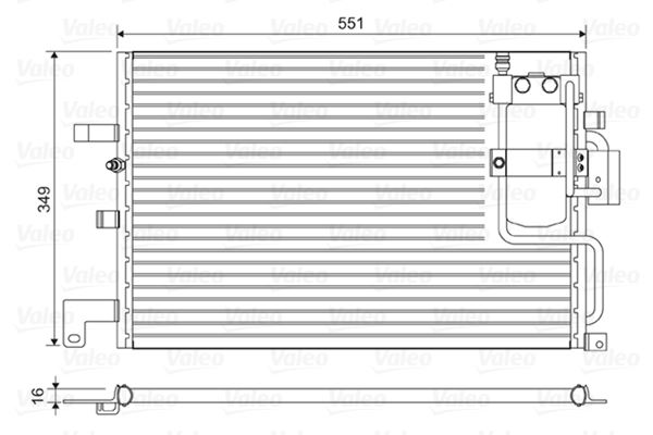 VALEO 814036 Kondenser Saab 9-3