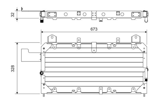VAL-814062 Kondenser Landrover Discovery Rangerover