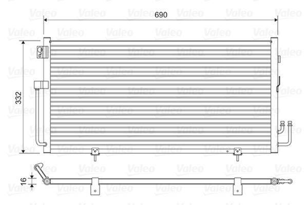 VALEO 814063 Kondenser Subaru Impreza