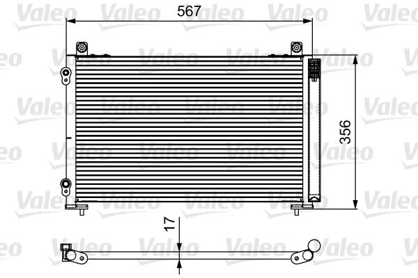 VALEO 814097 Kondenser Peugeot 206