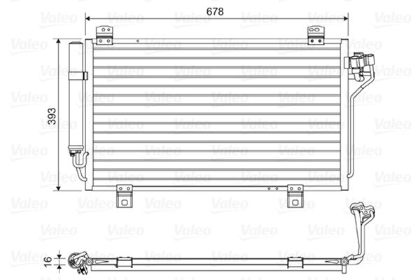 VALEO 814195 Kondenser Mazda 6