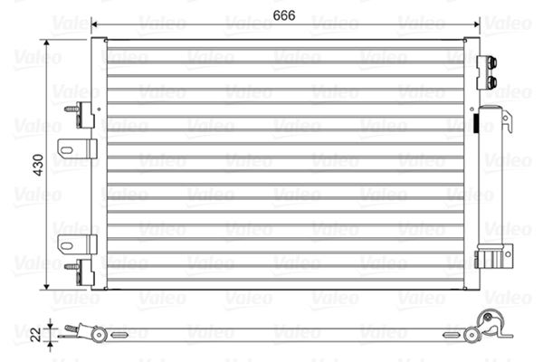 VALEO 814446 Kondenser Jeep Compass Patriot
