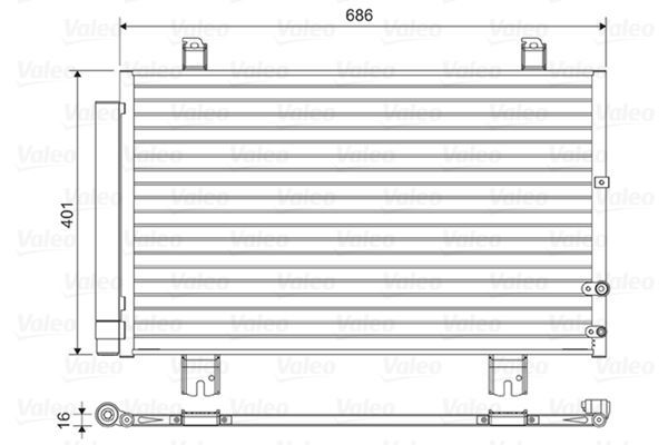 VALEO 814460 Kondenser Lexus Gs250 Gs350 Gs450h