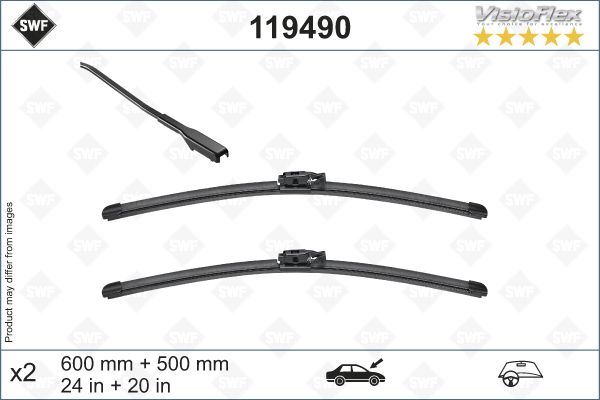 VALEO 119490 Swf Visioflex Flat Blade X2 600 500 Mm Bmw X2 11/17>