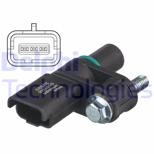 DELPHI SS11348 Eksantrik Mil Devir Sensörü Astra L-Combo E-Corsa F-Crossland-Grandland-C3-C4-Berlingo-P208- P2008-Partner-Rifter-P508-P301-P308-C-Elysee-Ds3-Ds4-Ds7 1.2 Puretech-Thp 1.2 Xe-Xhl-Xht