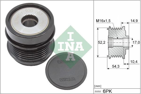 INA 535034210 Alternator Kasnagi Mercedes W205 S205 C205 A205 W213 C253