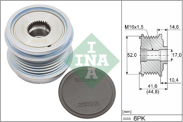 INA 535034310 Alternatör Rulmanli Kasnak Octavia/Kodiaq//Tiguan/Pas