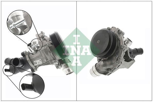 INA 538073110 Devirdaim Pompasi Mercedes Om651 W176 W246 C117 X156 Termostatli